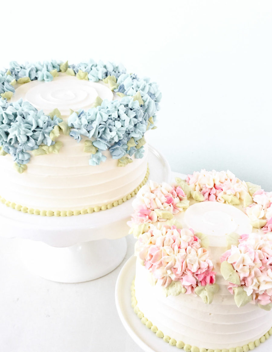 hydrangea cake7 hydrangea cake7