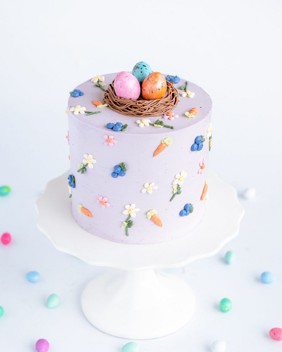 Easter Basket Cake with Chocolate Eggs 1