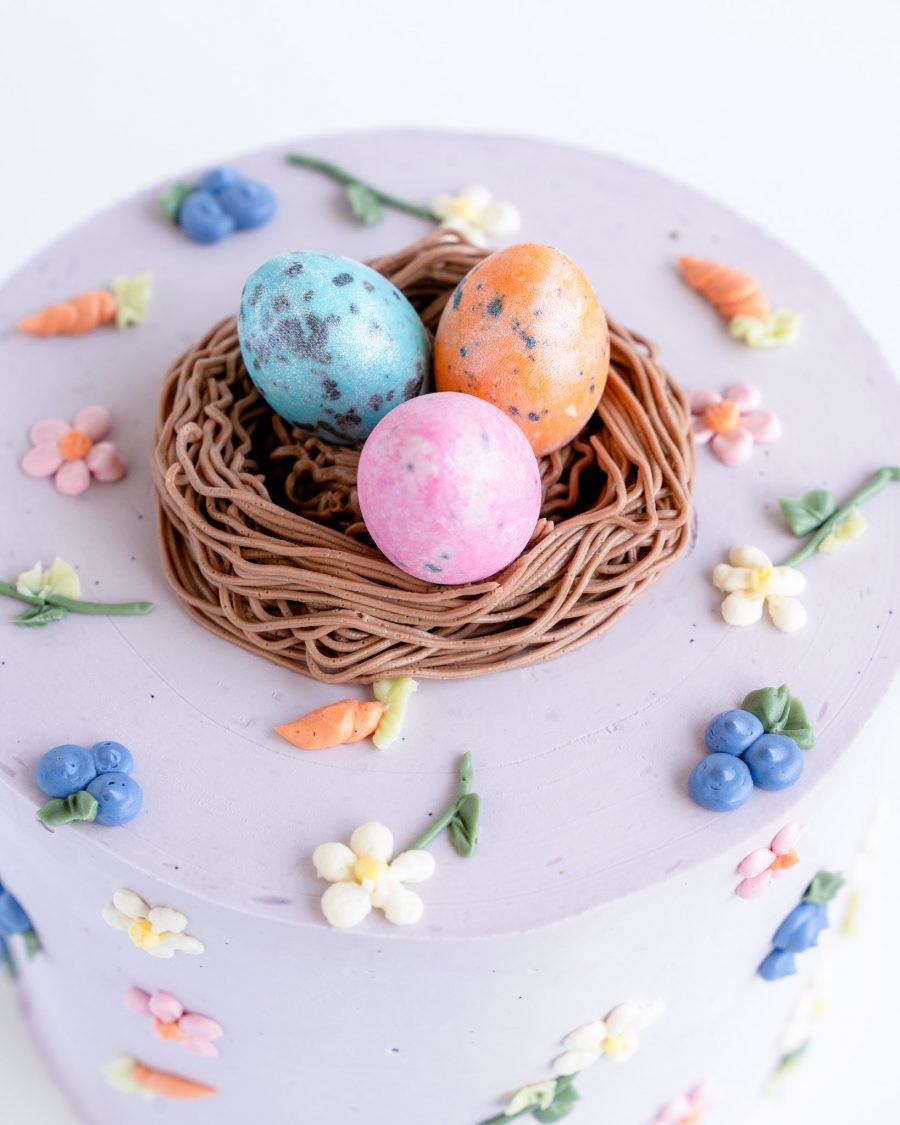 Easter Basket Cake with Chocolate Eggs 2