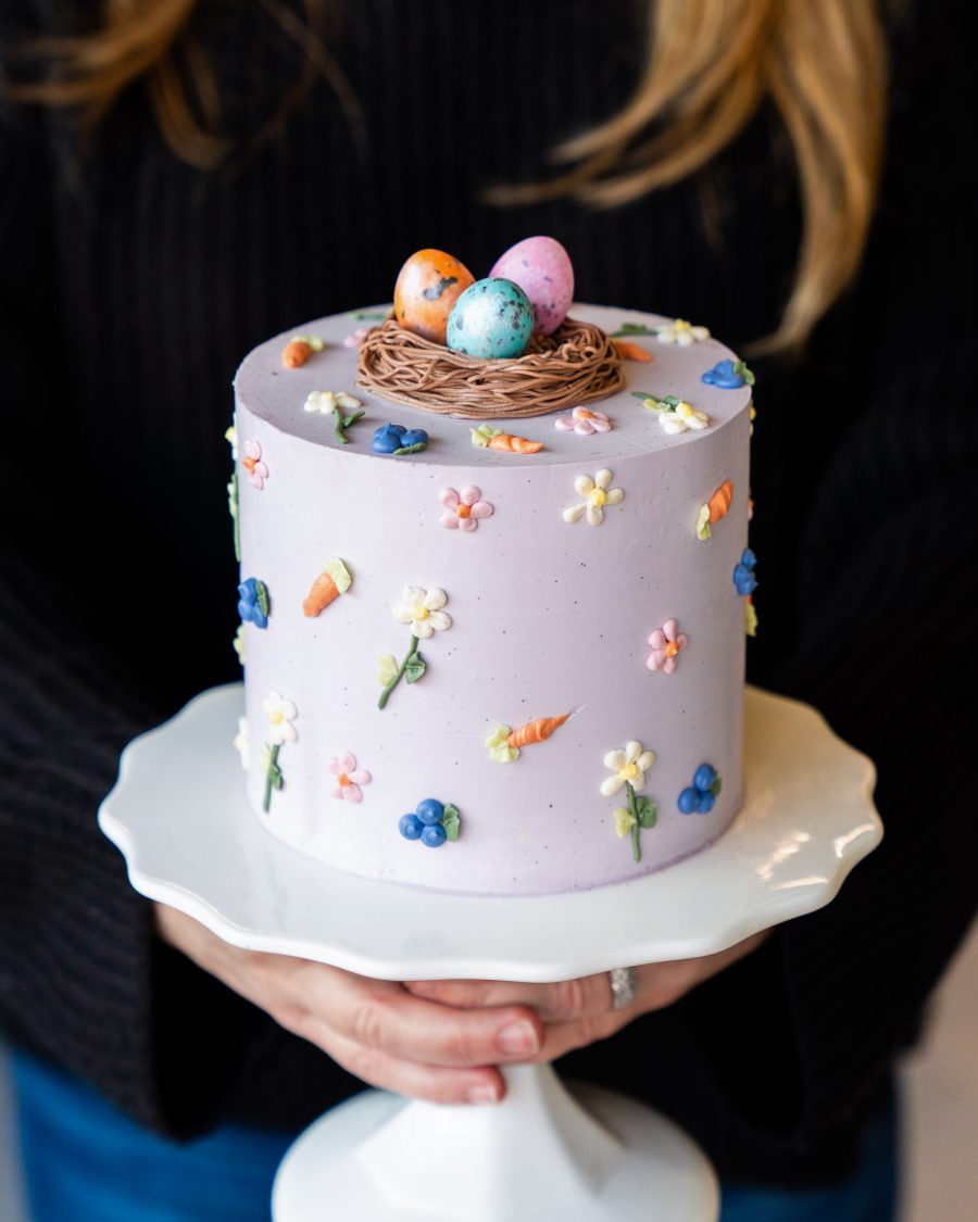 Easter Basket Cake with Chocolate Eggs 3